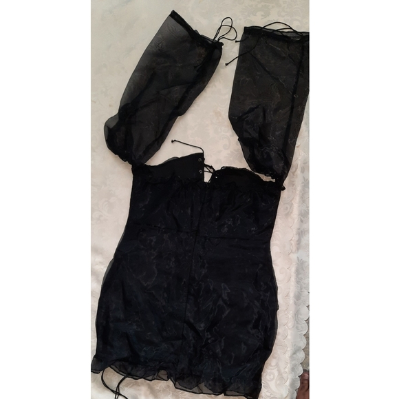 Satin Mini Dress - Picture 2 of 6